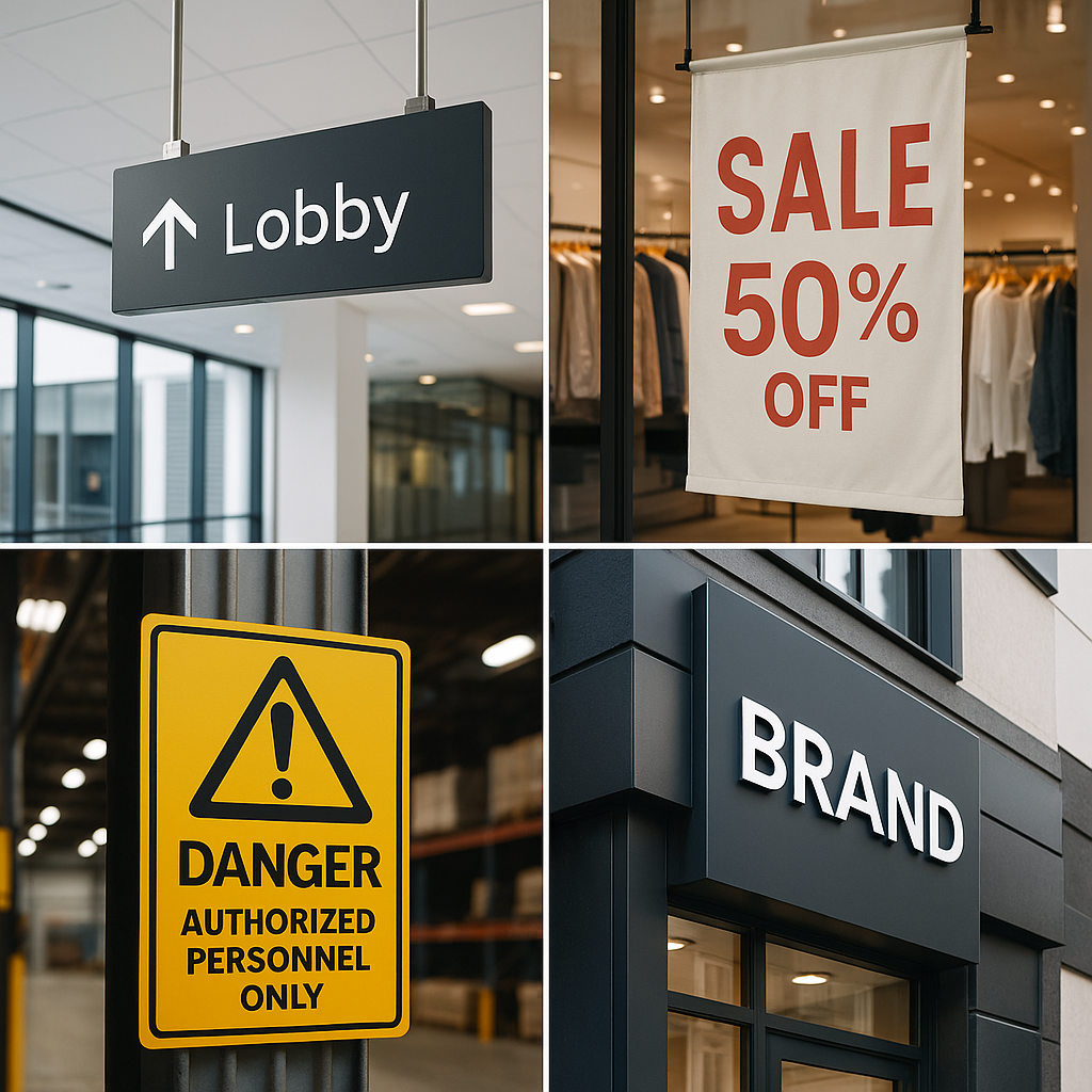Cateogries of signage