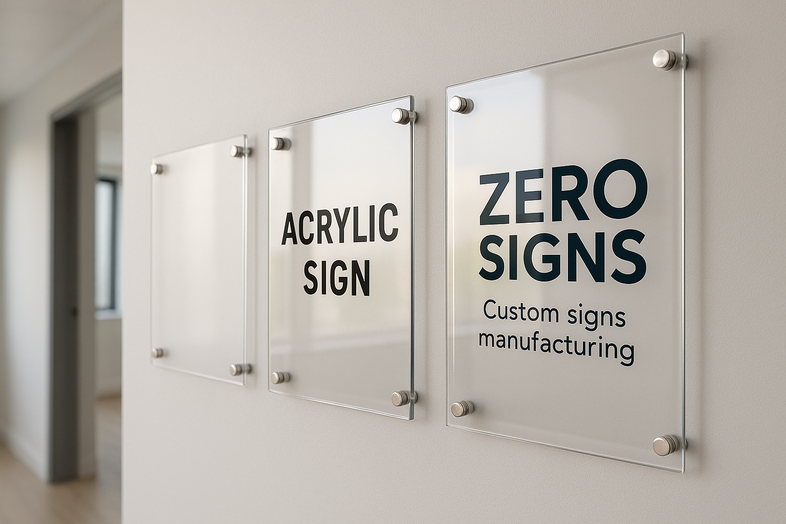 acrylic signs