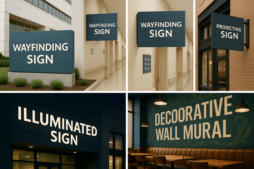 types of artitectural signs