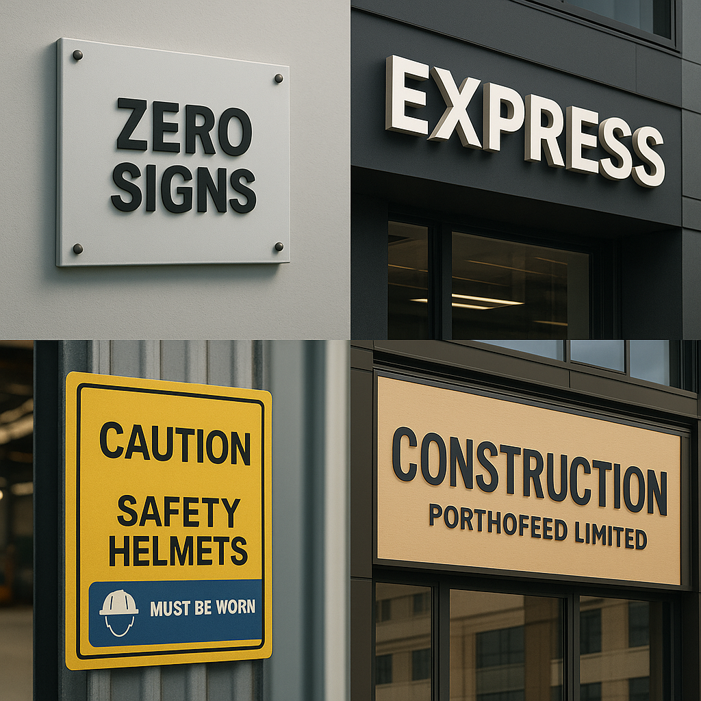 different types of signage