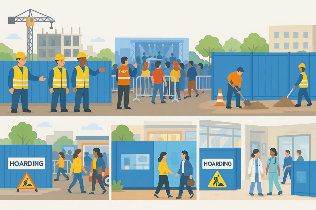 use of perimeter hoarding signs