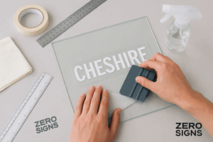how to apply vinyl sticker