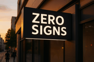 outdoor signage
