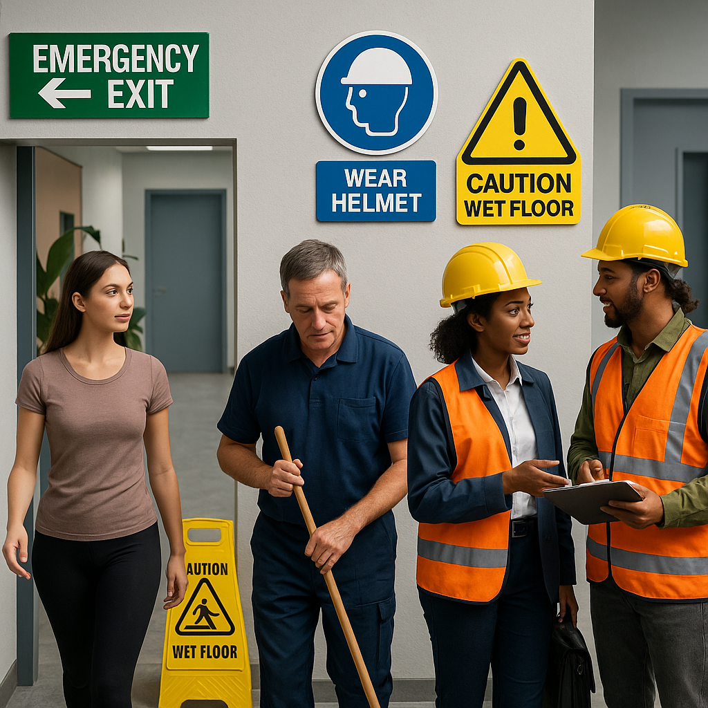 purpose of health & safety sign