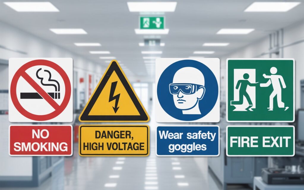 safety signs in working