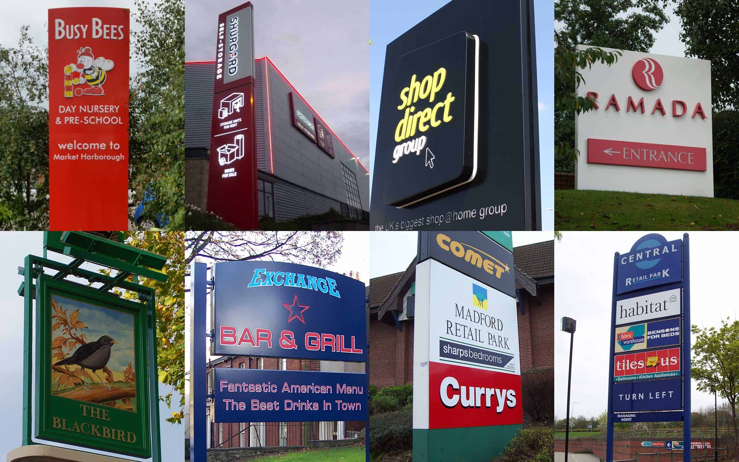 types of business signage