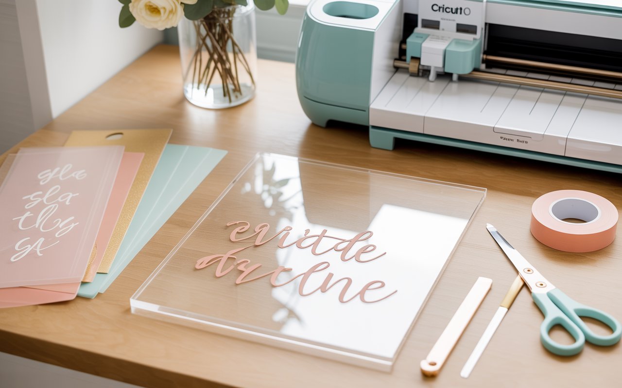 acrylic sign with circuit